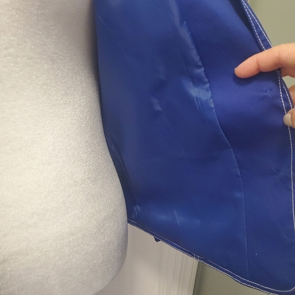 Koret Blue With White Stitching Lightweight Blazer Size Medium, Preppy - Picture 4 of 10